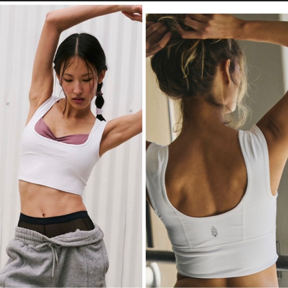 FP Movement Sweet Stretch Cami. White Combo.